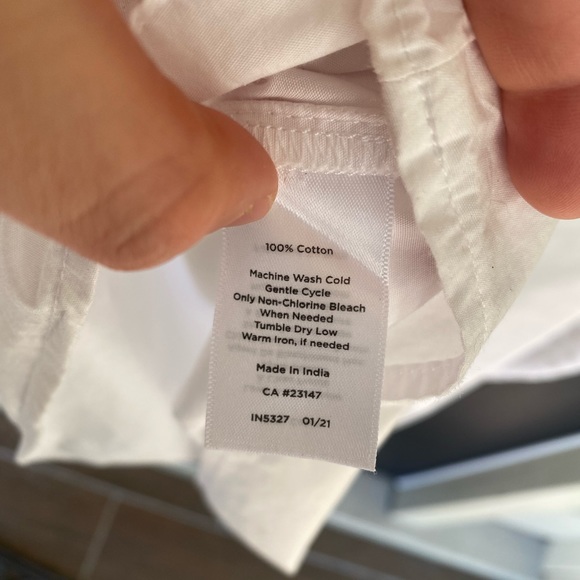 Talbots Peasant Blouse—White—1XP - Picture 2 of 5